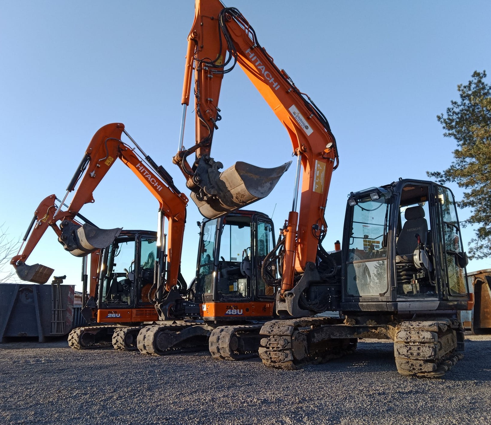 photo d'engins de travaux publics